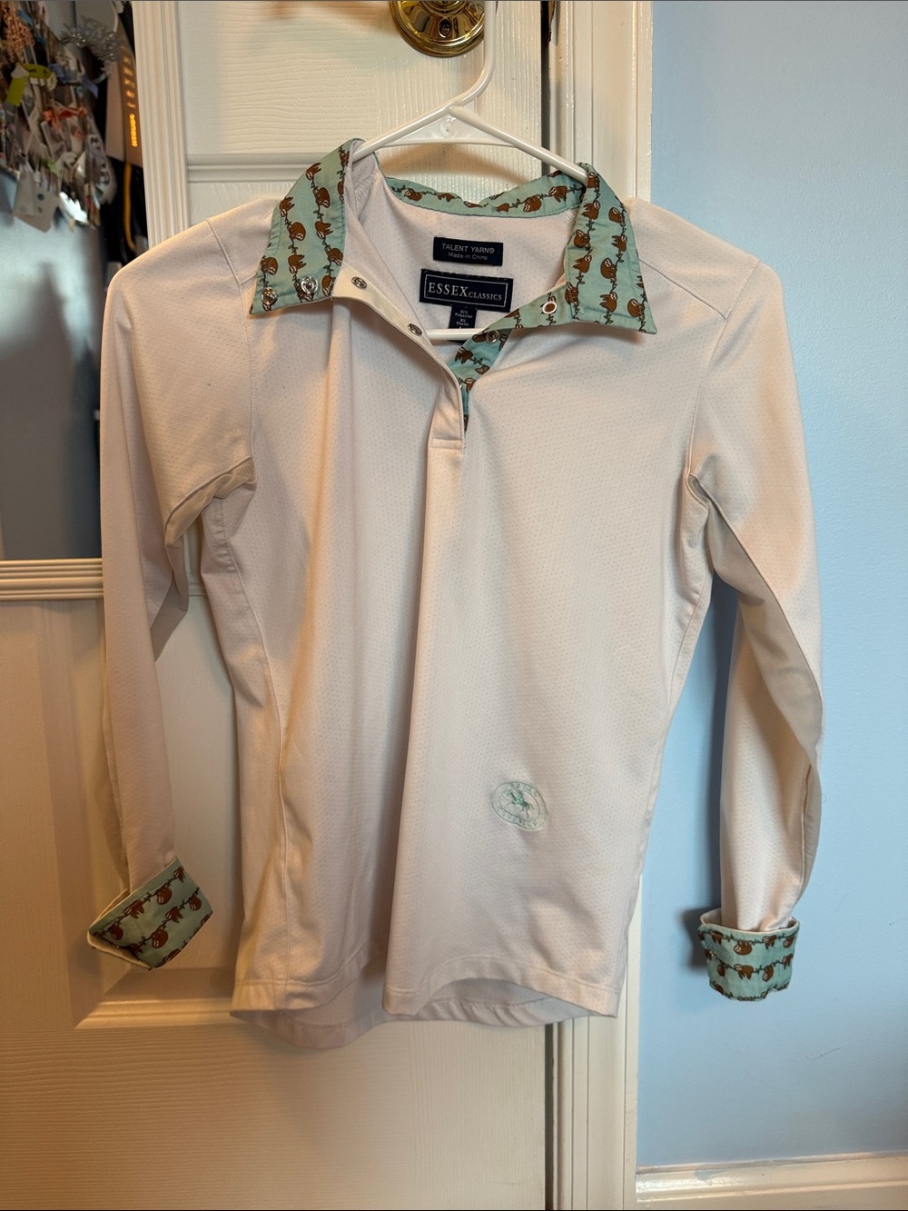 Kids Large Essex Classics Show Shirt with Sloth Pattern